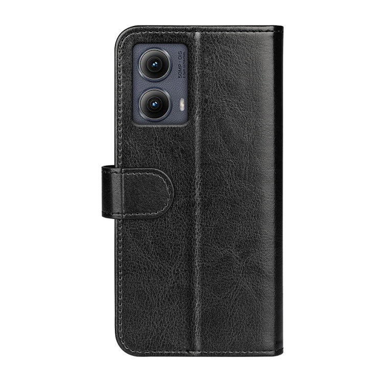 For Motorola Edge 5G 2024 R64 Texture Horizontal Flip Leather Phone Case(Black) by buy2fix