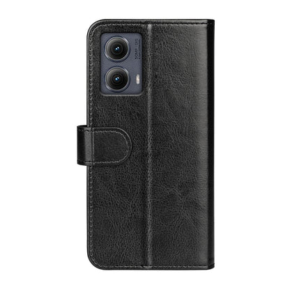 For Motorola Edge 5G 2024 R64 Texture Horizontal Flip Leather Phone Case(Black) by buy2fix