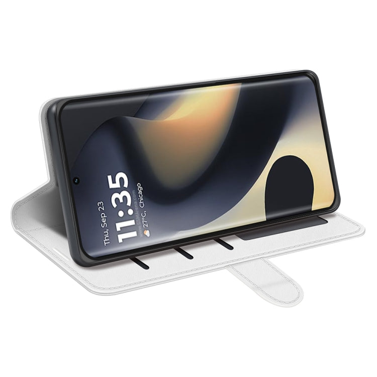 For Motorola Edge 5G 2024 R64 Texture Horizontal Flip Leather Phone Case(White) by buy2fix