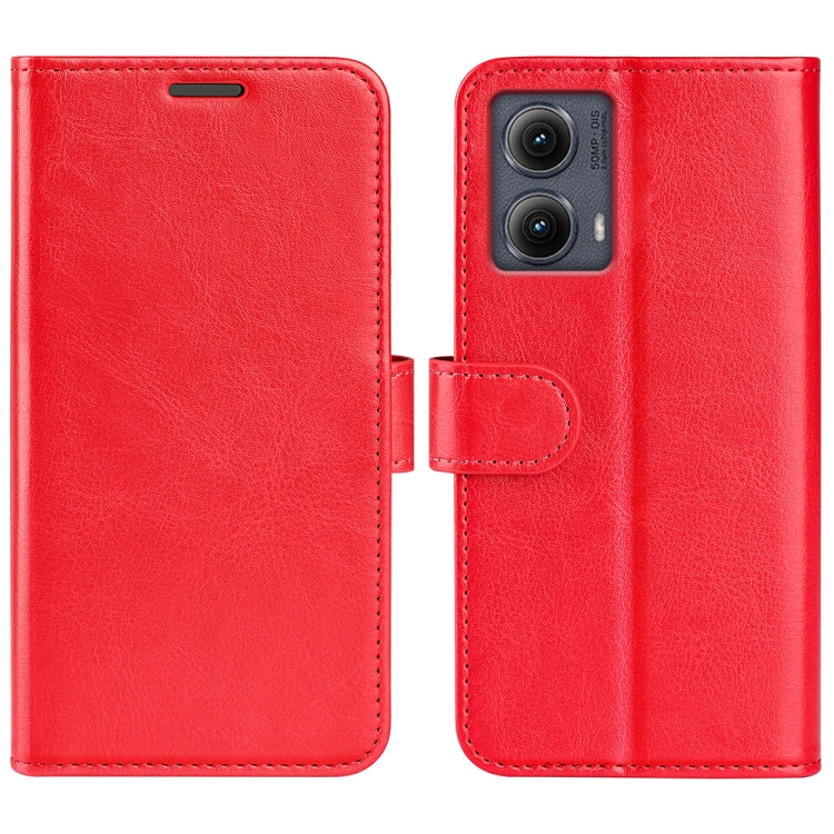For Motorola Edge 5G 2024 R64 Texture Horizontal Flip Leather Phone Case(Red) by buy2fix