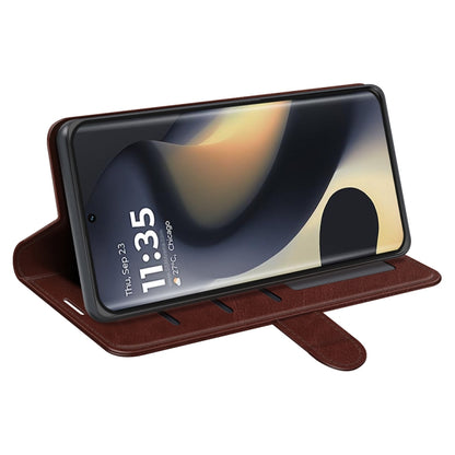 For Motorola Edge 5G 2024 R64 Texture Horizontal Flip Leather Phone Case(Brown) by buy2fix