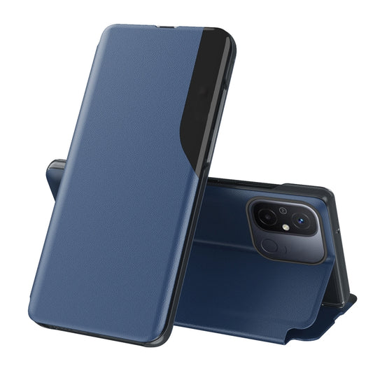 For Xiaomi Redmi 13C Attraction Flip Holder Leather Phone Case(Blue) by buy2fix