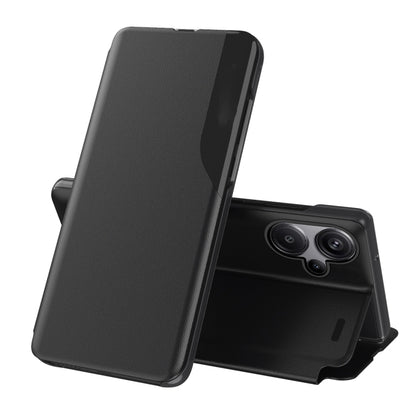 For Xiaomi Redmi Note 13 Pro 4G Attraction Flip Holder Leather Phone Case(Black) - Xiaomi Cases by buy2fix | Online Shopping UK | buy2fix