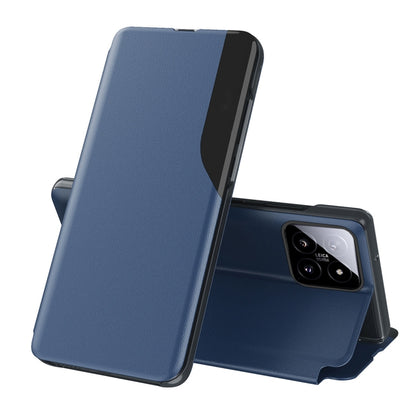 For Xiaomi 14 Pro Attraction Flip Holder Leather Phone Case(Blue) - 14 Pro Cases by buy2fix | Online Shopping UK | buy2fix