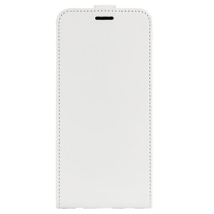 For Motorola Moto G Play 2024 R64 Texture Single Vertical Flip Leather Phone Case(White) by buy2fix