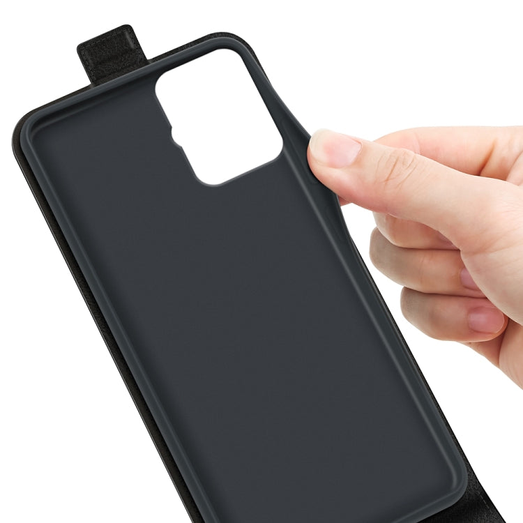 For Motorola Moto G Power 5G 2024 R64 Texture Single Vertical Flip Leather Phone Case(Black) by buy2fix