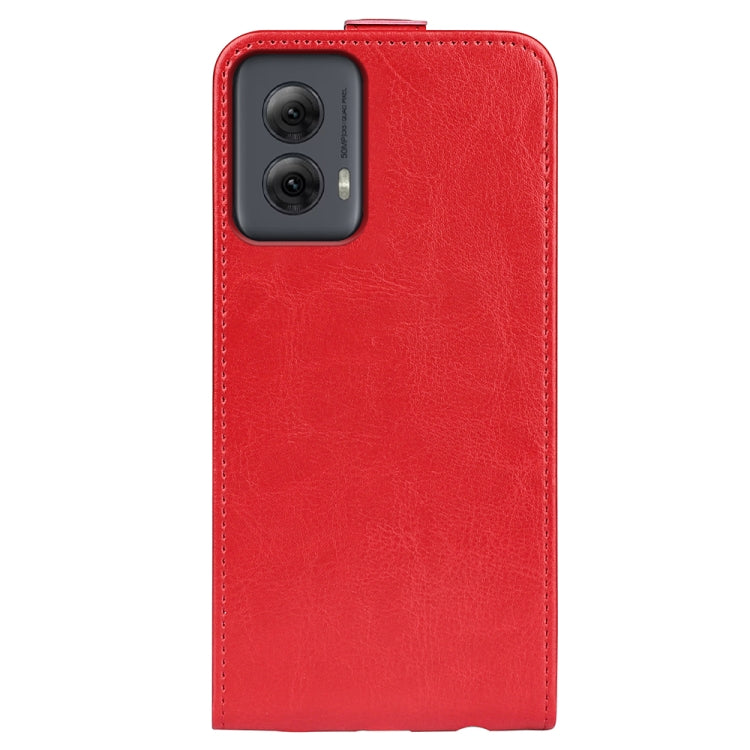 For Motorola Moto G Power 5G 2024 R64 Texture Single Vertical Flip Leather Phone Case(Red) by buy2fix