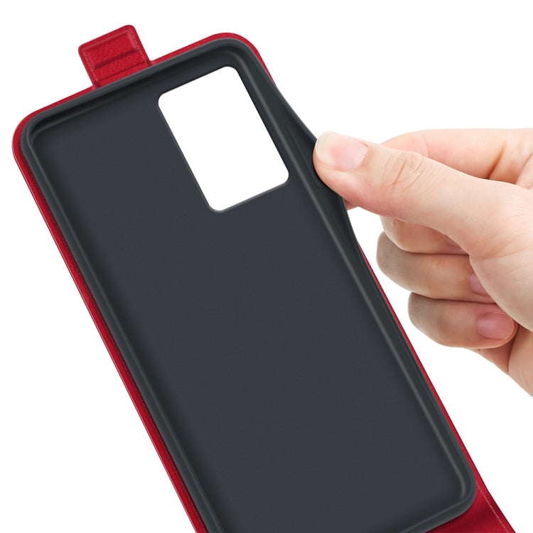 For Motorola Edge 5G 2024 R64 Texture Single Vertical Flip Leather Phone Case(Red) by buy2fix