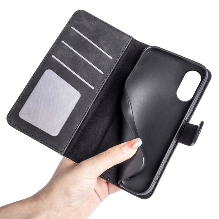 For Motorola Moto G Play 2024 Stitching Horizontal Flip Leather Phone Case(Black) by buy2fix