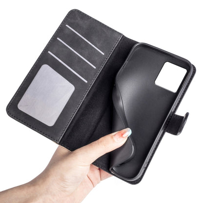 For Motolora Moto G84 Stitching Horizontal Flip Leather Phone Case(Black) by buy2fix