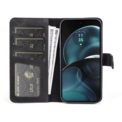 For Motolora Moto G14 Stitching Horizontal Flip Leather Phone Case(Black) by buy2fix