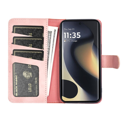 For Motolora Edge 5G 2024 Stitching Horizontal Flip Leather Phone Case(Red) by buy2fix