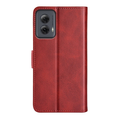 For Motorola Moto G Power 5G 2024 Dual-side Magnetic Buckle Horizontal Flip Leather Phone Case(Red) by buy2fix