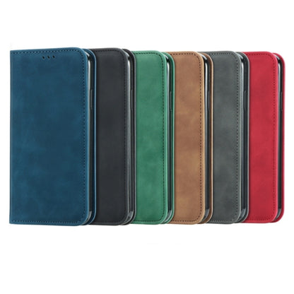 For iPhone 16e Retro Skin Feel Magnetic Flip Leather Phone Case(Green) - iPhone 16e Cases by buy2fix | Online Shopping UK | buy2fix