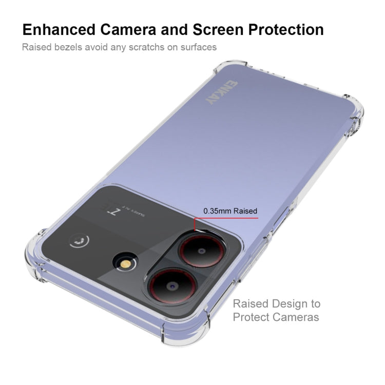 For ZTE Blade A54 4G ENKAY Hat-Prince Transparent TPU Shockproof Phone Case - ZTE Cases by ENKAY | Online Shopping UK | buy2fix