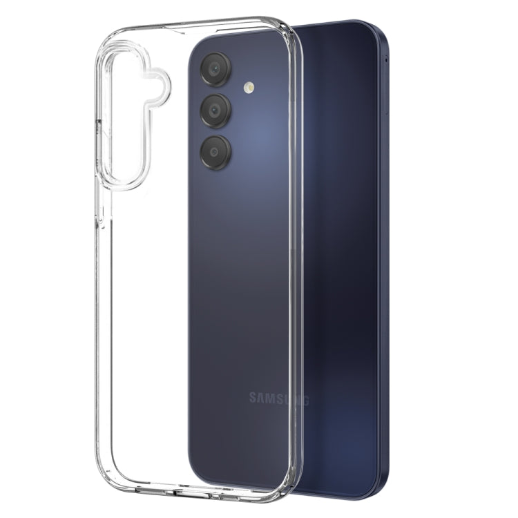 For Samsung Galaxy A15 4G / 5G NORTHJO Transparent TPU Phone Case with Tempered Glass Film(Transparent) - Galaxy Phone Cases by NORTHJO | Online Shopping UK | buy2fix