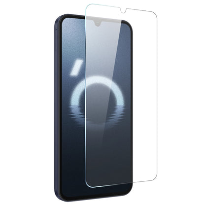 For Samsung Galaxy A16 5G / 4G NORTHJO Transparent TPU Phone Case with Tempered Glass Film(Transparent) - Galaxy Phone Cases by NORTHJO | Online Shopping UK | buy2fix