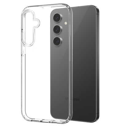 For Samsung Galaxy S24 FE 5G NORTHJO Transparent TPU Phone Case with Tempered Glass Film(Transparent) - Galaxy S24 FE 5G Cases by NORTHJO | Online Shopping UK | buy2fix