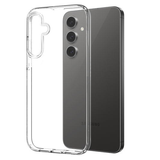 For Samsung Galaxy S24 FE 5G NORTHJO Transparent TPU Phone Case with Tempered Glass Film(Transparent) - Galaxy S24 FE 5G Cases by NORTHJO | Online Shopping UK | buy2fix