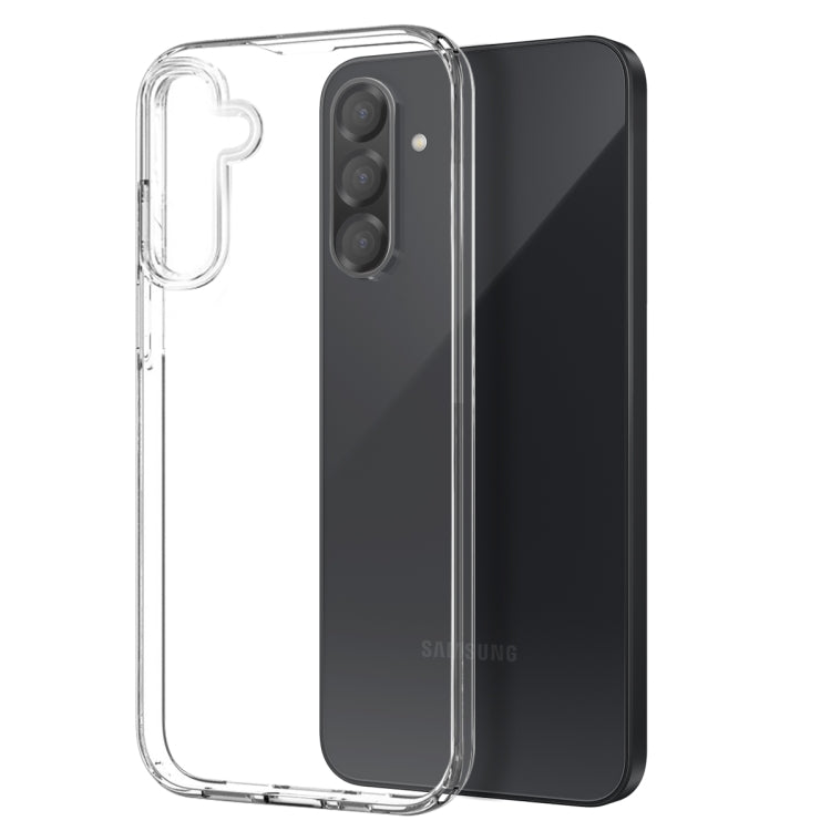 For Samsung Galaxy A26 5G NORTHJO Transparent TPU Phone Case with Tempered Glass Film(Transparent) - Galaxy Phone Cases by NORTHJO | Online Shopping UK | buy2fix