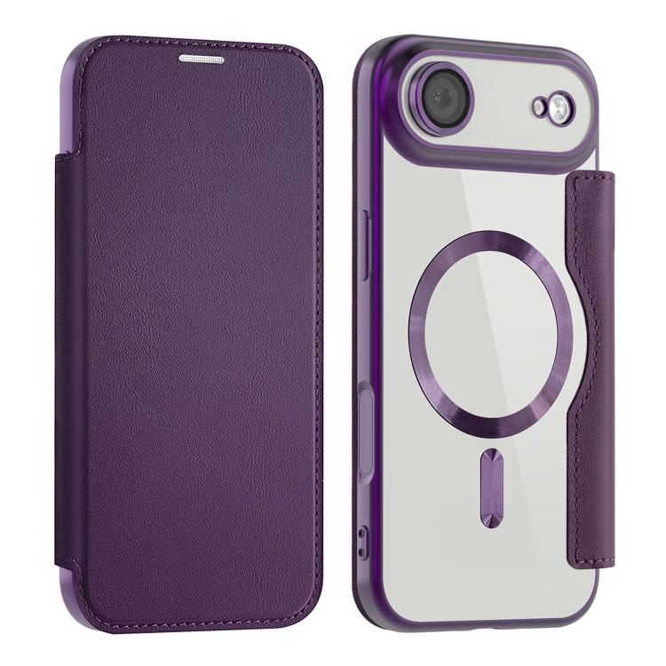 For iPhone Air Shield MagSafe RFID Anti-theft Leather Phone Case(Purple) - iPhone Air Cases by buy2fix | Online Shopping UK | buy2fix