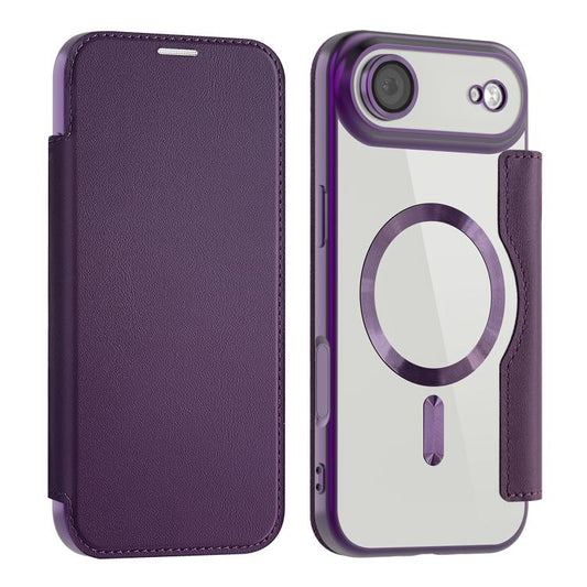 For iPhone Air Shield MagSafe RFID Anti-theft Leather Phone Case(Purple) - iPhone Air Cases by buy2fix | Online Shopping UK | buy2fix