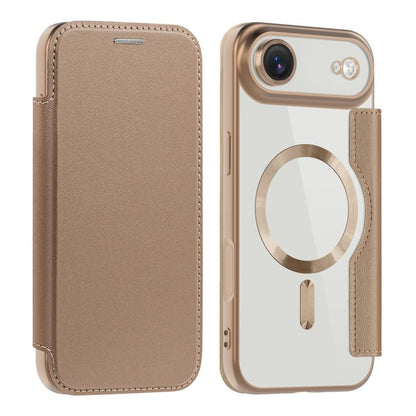 For iPhone Air Shield MagSafe RFID Anti-theft Leather Phone Case(Desert Gold) - iPhone Air Cases by buy2fix | Online Shopping UK | buy2fix