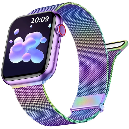 For Apple Watch 3 42mm Milan Double Magnetic Steel Mesh Watch Band(Color) - Watch Bands by buy2fix | Online Shopping UK | buy2fix