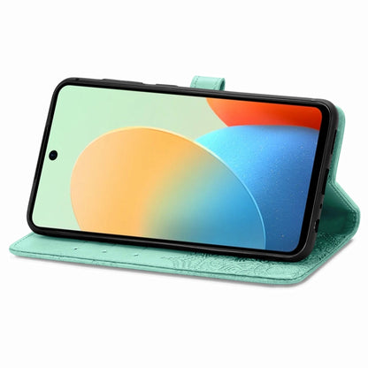 For Tecno Spark Go 2024 Mandala Flower Embossed Leather Phone Case(Green) by buy2fix