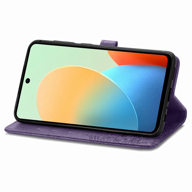 For Tecno Spark Go 2024 Mandala Flower Embossed Leather Phone Case(Purple) by buy2fix