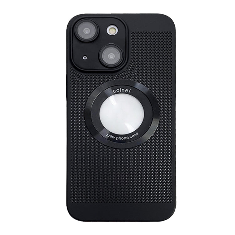 For iPhone 14 Cooling MagSafe Magnifier Phone Case(Black) by buy2fix