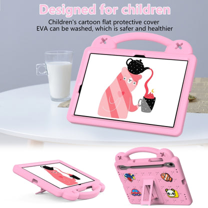 For Samsung Galaxy Tab S8 X700 Handle Kickstand Children EVA Shockproof Tablet Case(Pink) by buy2fix