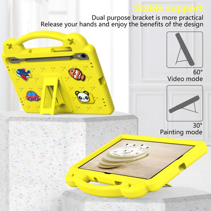 For Samsung Galaxy Tab S8 X700 Handle Kickstand Children EVA Shockproof Tablet Case(Yellow) by buy2fix