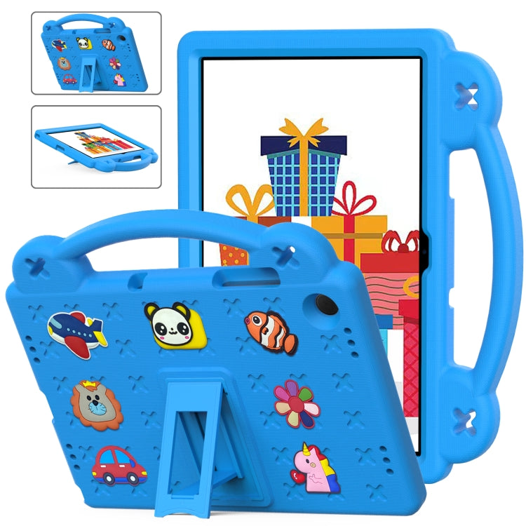 For Samsung Galaxy Tab A9+ X216B Handle Kickstand Children EVA Shockproof Tablet Case(Sky Blue) - Galaxy Tab A9+ by buy2fix | Online Shopping UK | buy2fix