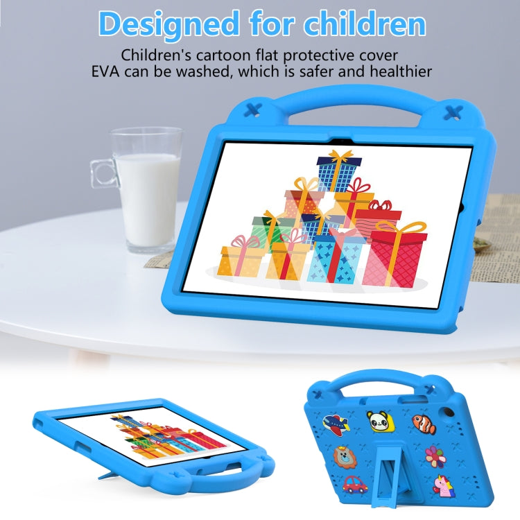 For Samsung Galaxy Tab A9+ X216B Handle Kickstand Children EVA Shockproof Tablet Case(Sky Blue) - Galaxy Tab A9+ by buy2fix | Online Shopping UK | buy2fix