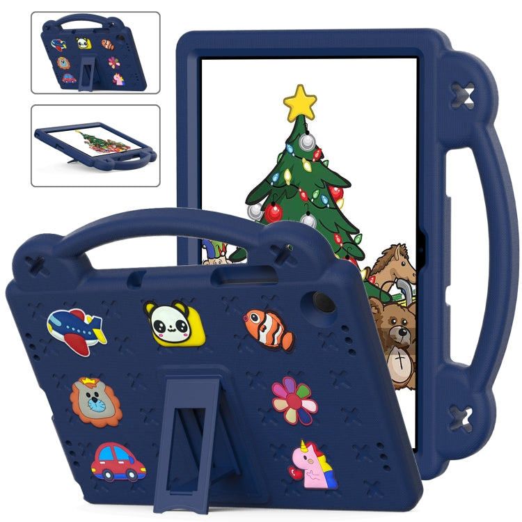 For Samsung Galaxy Tab A9+ X216B Handle Kickstand Children EVA Shockproof Tablet Case(Navy Blue) - Galaxy Tab A9+ by buy2fix | Online Shopping UK | buy2fix