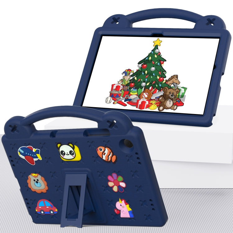 For Samsung Galaxy Tab A9+ X216B Handle Kickstand Children EVA Shockproof Tablet Case(Navy Blue) - Galaxy Tab A9+ by buy2fix | Online Shopping UK | buy2fix