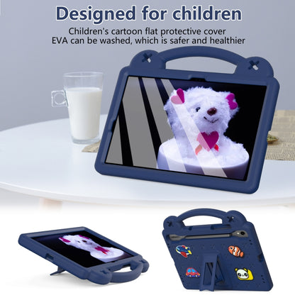 For Samsung Galaxy Tab S9 FE / X510N Handle Kickstand Children EVA Shockproof Tablet Case(Navy Blue) by buy2fix