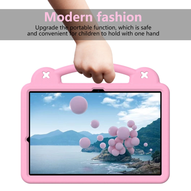 For Samsung Galaxy Tab S8+ 12.4 X800/X806 Handle Kickstand Children EVA Shockproof Tablet Case(Pink) by buy2fix