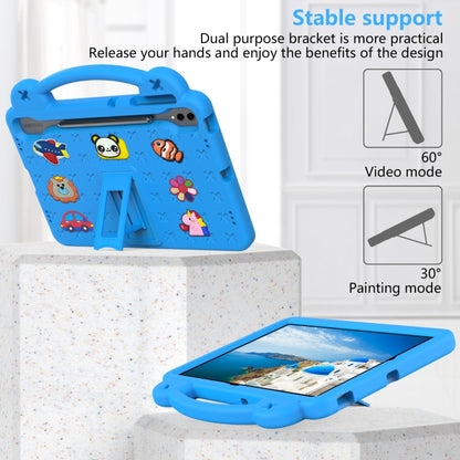For Samsung Galaxy Tab S8+ 12.4 X800/X806 Handle Kickstand Children EVA Shockproof Tablet Case(Sky Blue) by buy2fix
