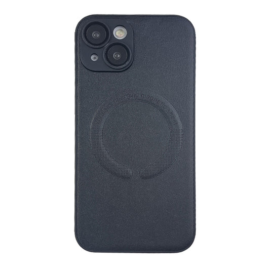 For iPhone 14 Leather All-inclusive MagSafe TPU Phone Case(Black) by buy2fix