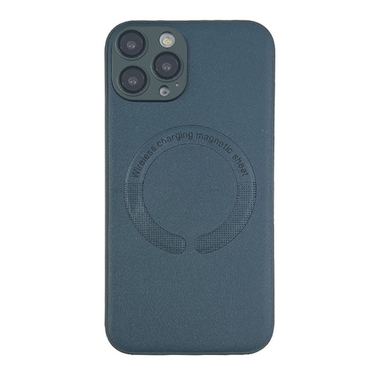 For iPhone 14 Pro Max Leather All-inclusive MagSafe TPU Phone Case(Green)