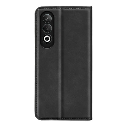 For OPPO K12 Retro-skin Magnetic Suction Leather Phone Case(Black) by buy2fix