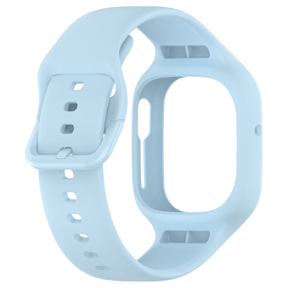 For Honor Watch 4 Integrated Fully Enclosed Silicone Watch Band(Light Blue) by buy2fix