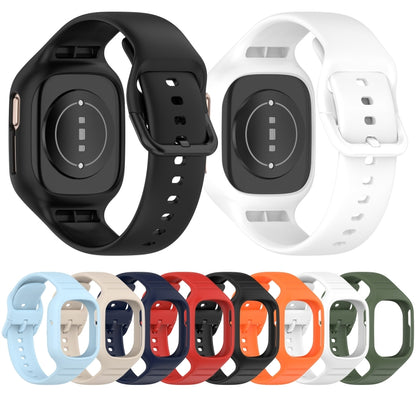 For Honor Watch 4 Integrated Fully Enclosed Silicone Watch Band(Red) by buy2fix