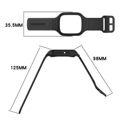 For Honor Watch 4 Integrated Fully Enclosed Silicone Watch Band(White) by buy2fix