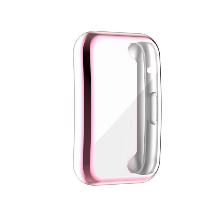 For Huawei Watch Fit New TPU Electroplating Watch Protective Case(Pink) by buy2fix