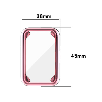 For Huawei Watch Fit New TPU Electroplating Watch Protective Case(Pink) by buy2fix