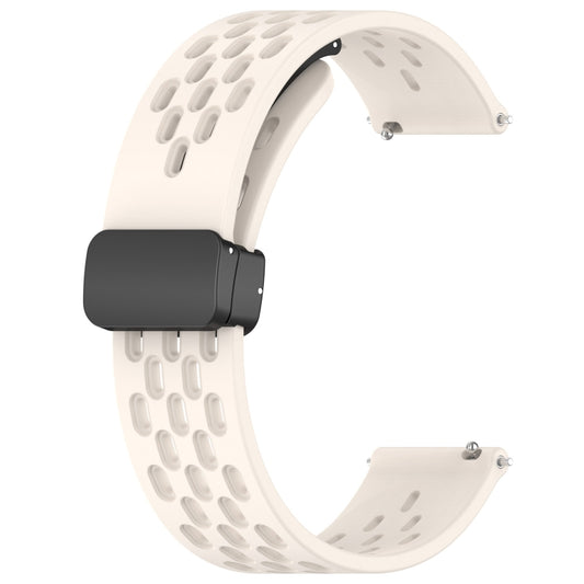 For Huawei Watch GT Runner 22mm Folding Magnetic Clasp Silicone Watch Band(Starlight Color) by buy2fix