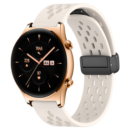 For Honor Watch GS 3 22mm Folding Magnetic Clasp Silicone Watch Band(Starlight Color) by buy2fix